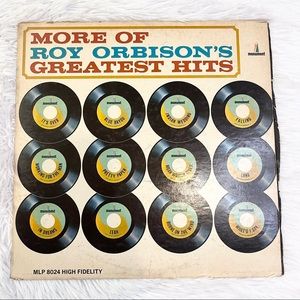 ROY ORBISON Vintage Vinyl Record w/ Cover - MORE GREATEST HITS